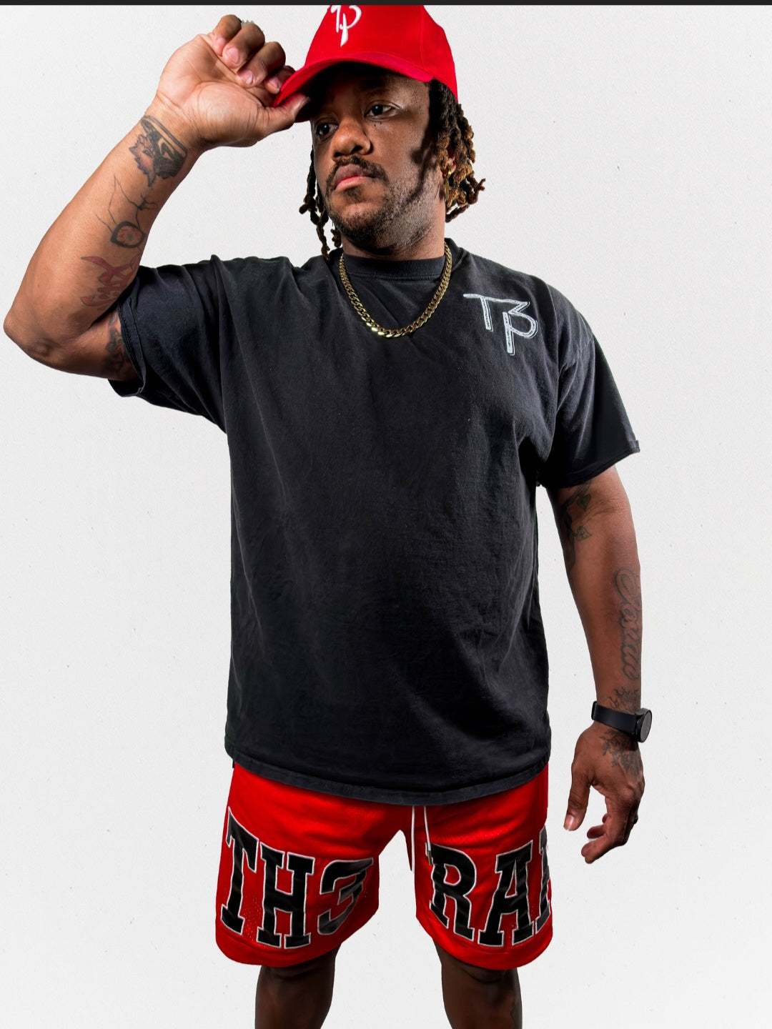 Red Th3rap Basketball Shorts