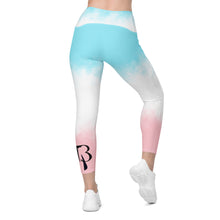 Load image into Gallery viewer, High-Waisted &quot;Cotton Candy&quot; Leggings with pockets
