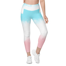 Load image into Gallery viewer, High-Waisted &quot;Cotton Candy&quot; Leggings with pockets
