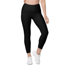 Load image into Gallery viewer, High-Waisted Black Leggings with pockets
