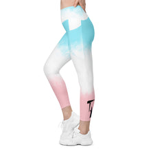 Load image into Gallery viewer, High-Waisted &quot;Cotton Candy&quot; Leggings with pockets
