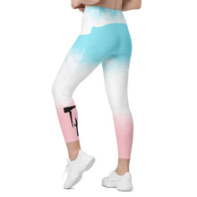 Load image into Gallery viewer, High-Waisted &quot;Cotton Candy&quot; Leggings with pockets
