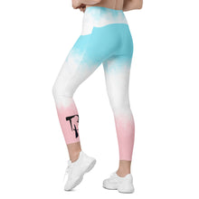 Load image into Gallery viewer, High-Waisted &quot;Cotton Candy&quot; Leggings with pockets
