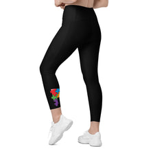 Load image into Gallery viewer, High-Waisted Black Leggings with pockets
