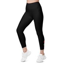 Load image into Gallery viewer, High-Waisted Black Leggings with pockets
