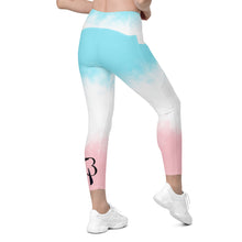 Load image into Gallery viewer, High-Waisted &quot;Cotton Candy&quot; Leggings with pockets
