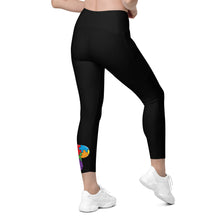 Load image into Gallery viewer, High-Waisted Black Leggings with pockets
