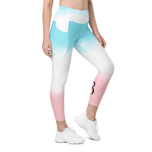 Load image into Gallery viewer, High-Waisted &quot;Cotton Candy&quot; Leggings with pockets
