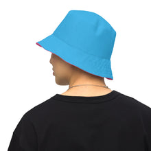 Load image into Gallery viewer, Reversible bucket hat &quot;Blue/Pink&quot;
