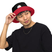 Load image into Gallery viewer, Reversible bucket hat &quot;Black/Red&quot;
