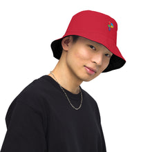 Load image into Gallery viewer, Reversible bucket hat &quot;Black/Red&quot;
