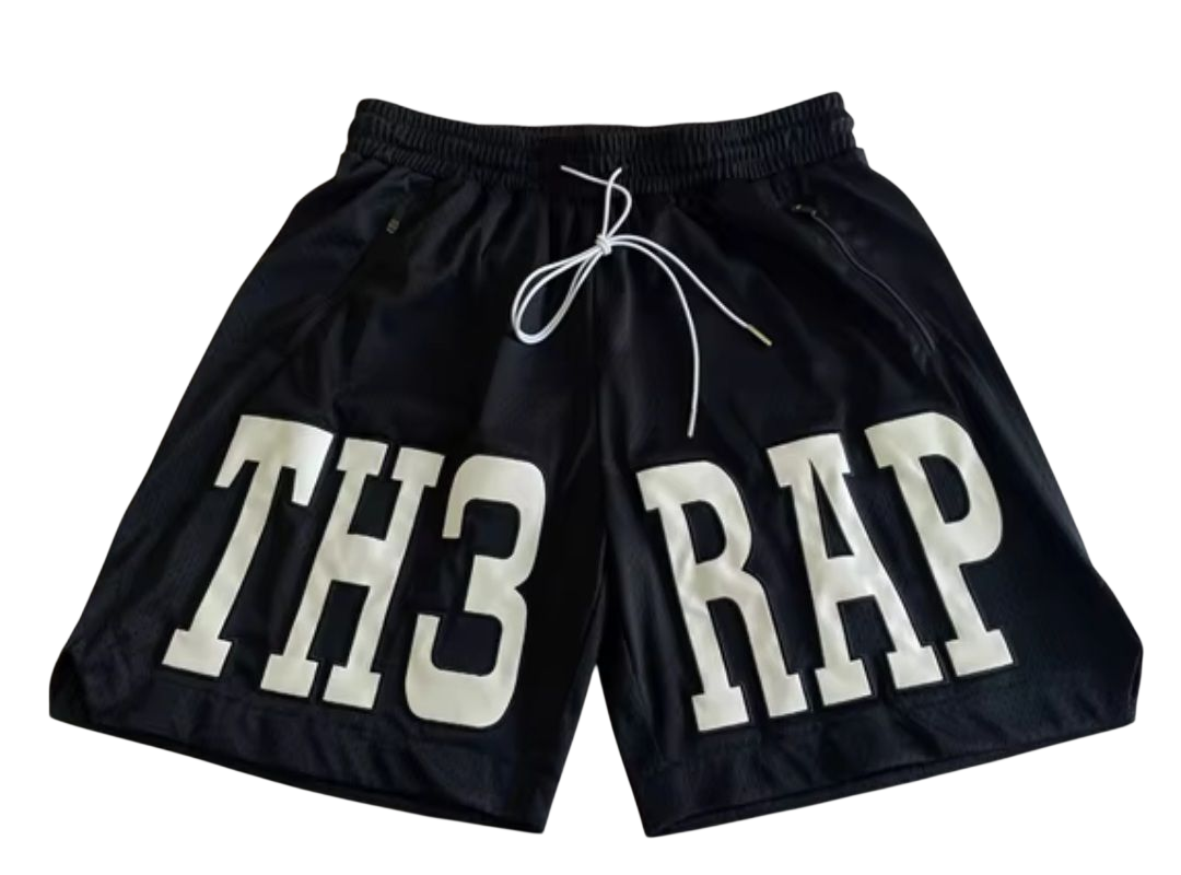 Black Th3rap Basketball Shorts