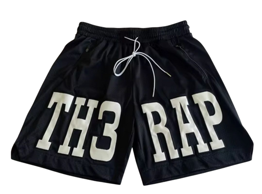 Black Th3rap Basketball Shorts
