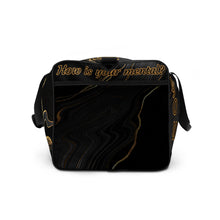 Load image into Gallery viewer, Duffle bag &quot;You Matter&quot; Black Mineral
