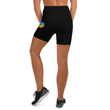 Load image into Gallery viewer, Yoga Shorts &quot;Th3rap&quot; Black
